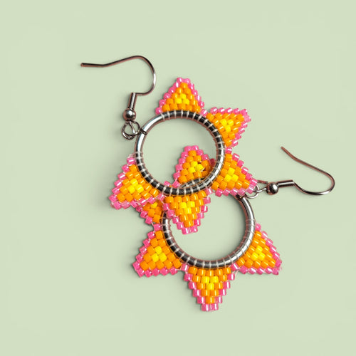 Beaded Peyote Earrings