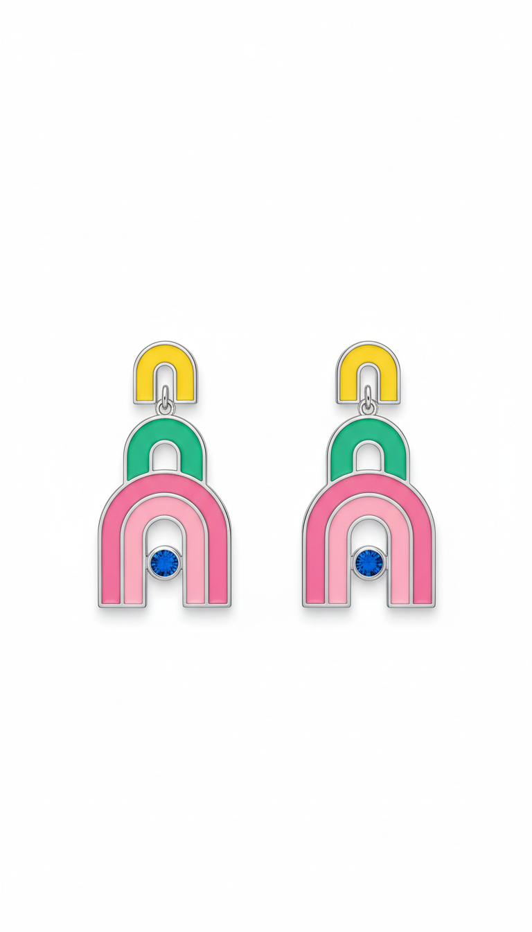 Rainbow Arch Drop Earrings