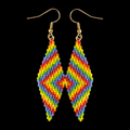 Rainbow Diamond Shape Earrings