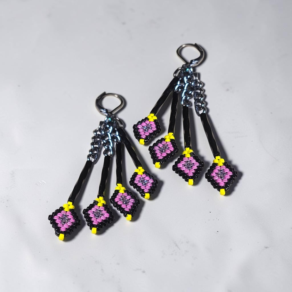 Beaded Tassel Earrings