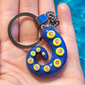 Blue Octopus Tentacle Keychain